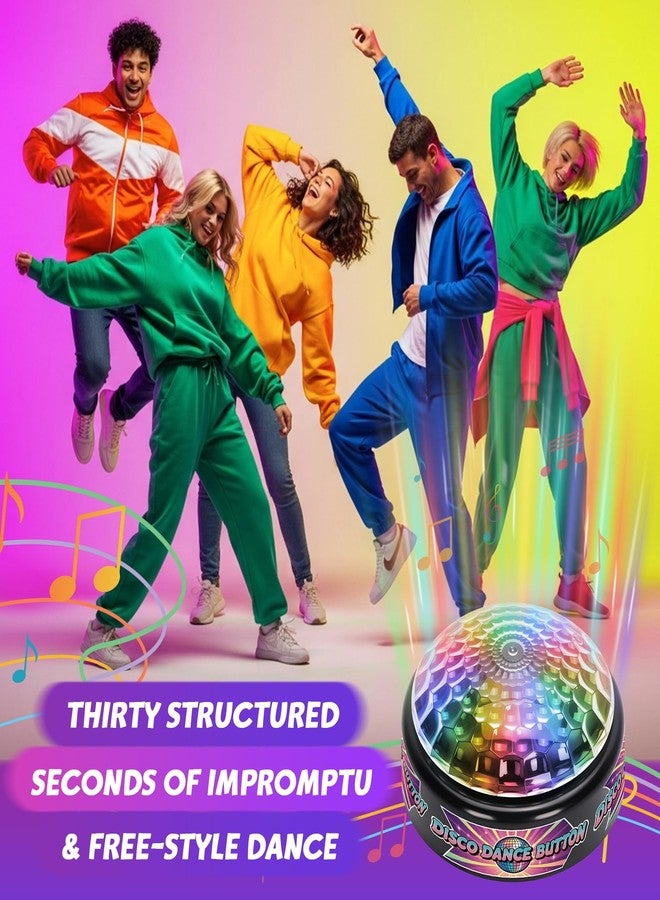 FunisFun Disco Dance Button with 5 Classic Disco Songs, Funny Sound Button for Party Supplies, Novelty Toys for Playing Jokes, Gag Gifts for Office Coworkers and Adults - Image 4